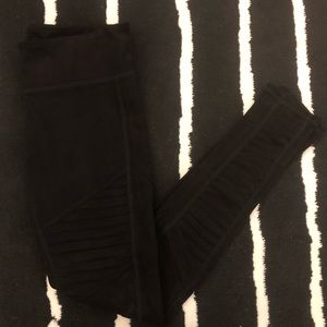OLIVACEOUS Suede Leggings